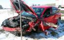 ysokanie: wypadek drogowy - Mazda zderzya si z Fiatem