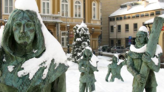 Zimowy spacer po Wieliczce