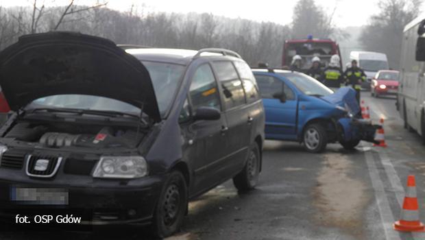 W Podolanach zderzyy si trzy samochody