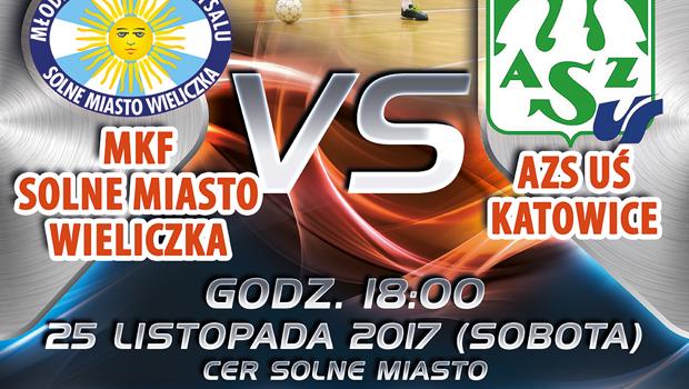 Ju w sobot Futsal Ekstraklasa w Wieliczce. MKF Solne Miasto vs AZS U Katowice.