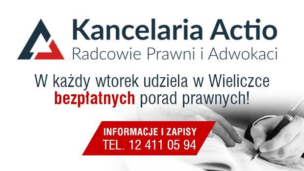 Kancelaria Prawna Actio udziela w Wieliczce bezpatnych porad prawnych. Dowiedz si wicej!