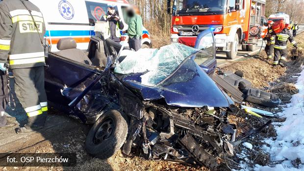 Powany wypadek w Szczytnikach. W akcji bra udzia migowiec LPR.