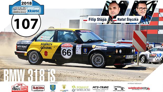 Filip Stopa i Rafa lczka przed 46. Rajdem widnickim – KRAUSE – 2. rund  MOTUL Historycznych Rajdowych Samochodowych Mistrzostw Polski