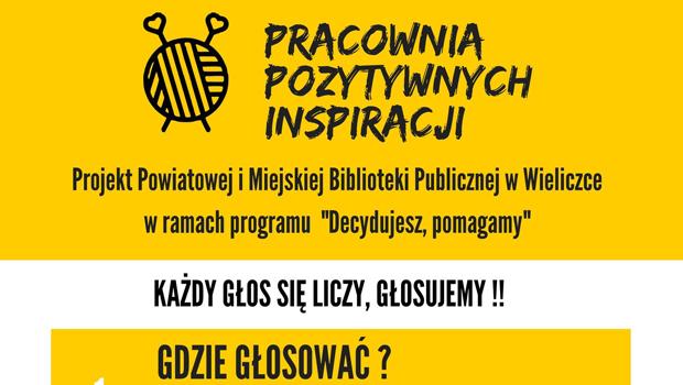 Pracownia pozytywnych inspiracji. Gosuj na projekt wielickiej biblioteki!