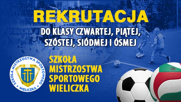 Rekrutacja uczniw w Szkole Mistrzostwa Sportowego Wieliczka
