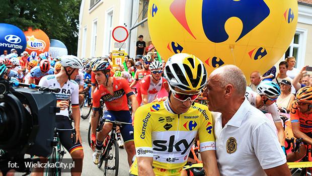 Start 5. etapu 75. Tour de Pologne z Kopalni Soli 