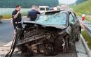 Wypadek na autostradzie A4 w okolicy Stanitek