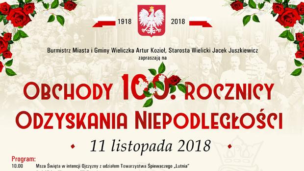 Wielickie Obchody 100. Rocznicy Odzyskania Niepodległości Polski