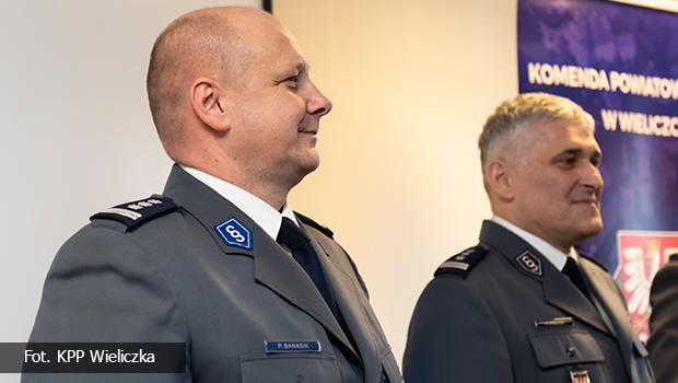Poegnanie Komendanta Powiatowego Policji w Wieliczce