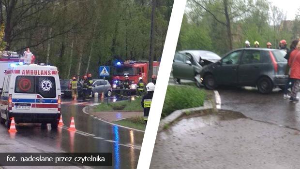 Czoowe zderzenie na ul. Krzyszkowickiej