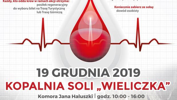 Zbirka krwi w wielickiej kopalni – 19 grudnia