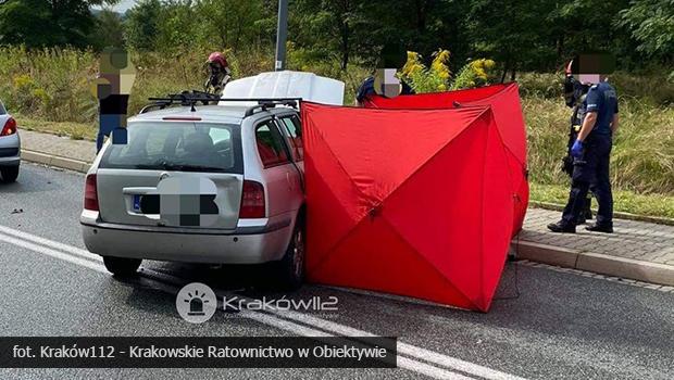 Śmiertelny wypadek na granicy gminy Wieliczka i Krakowa – zginął motocyklista