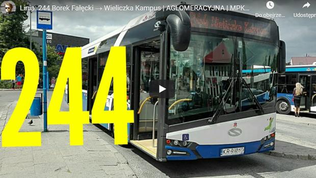 Przejazd autobusami linii 304, 224 i 244 – zobacz nagrania video
