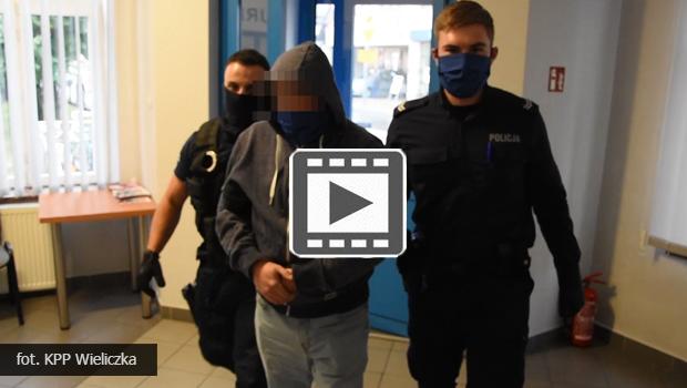 Policja zatrzymała trzech wieliczan, którzy wielokrotnie włamali się do budynku w Bodzanowie – zobacz nagranie