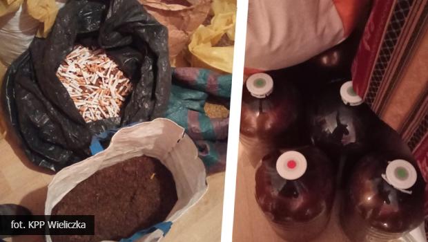 Ukrainiec zatrzymany przez wielickich kryminalnych. Zabezpieczono nielegalny tyto i alkohol.