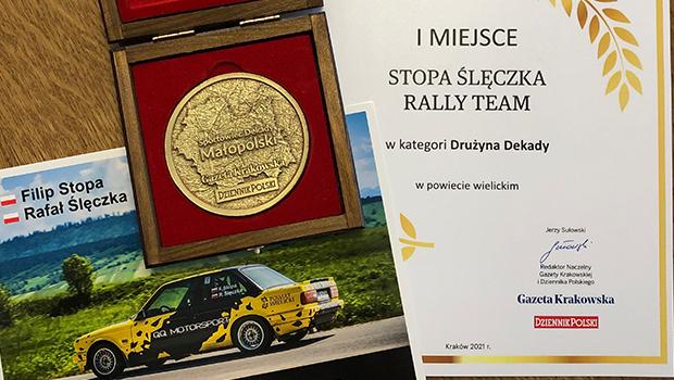 Stopa/Ślęczka Rally Team Drużyną Dekady Małopolski w Powiecie Wielickim
