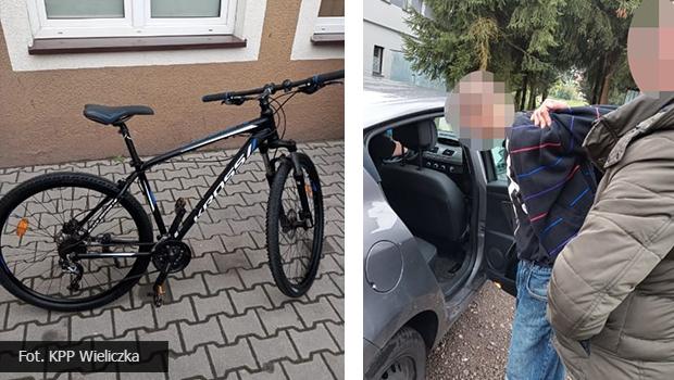 Ukradł rower i sprzedał go w lombardzie. Niepołomiccy policjanci zatrzymali złodzieja.