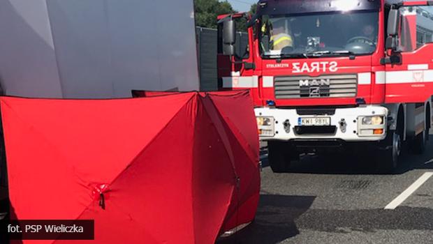 Wypadek miertelny na autostradzie