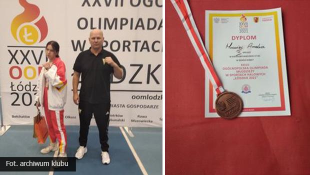 Amelia Mrowiec z KS Grnik Wieliczka zdobya brzowy medal na Oglnopolskiej Olimpiadzie Modziey Spaa 2021