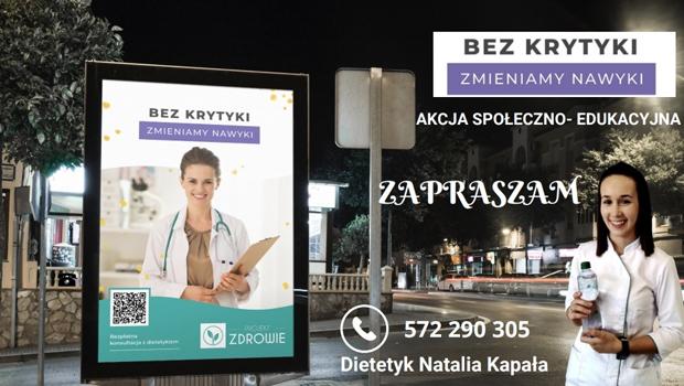 Bezpatne konsultacje z dietetykiem w Wieliczce w ramach akcji „Bez krytyki zmieniamy nawyki”