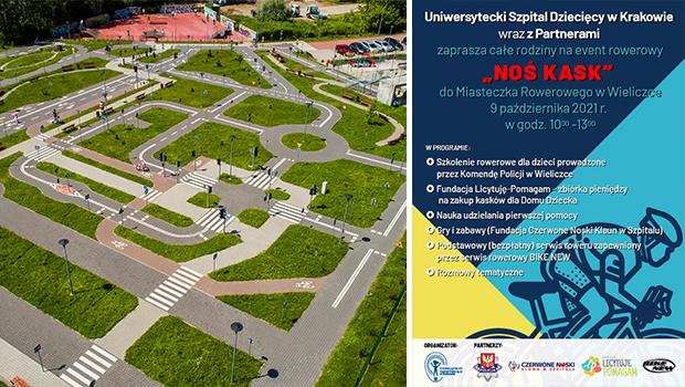Event Uniwersyteckiego Szpitala Dziecicego w Miasteczku Rowerowym w Wieliczce