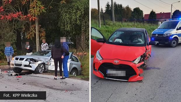 Czoowe zderzenie w Sukowie. Dwie osoby zabrane do szpitala.