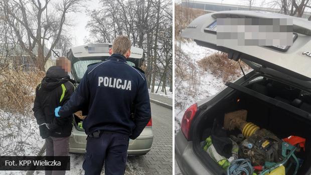 Wieliczka. Okrad firm budowlan w ktrej pracowa.