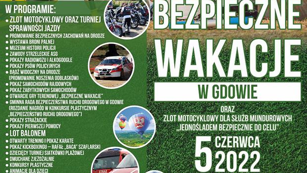 Mnstwo atrakcji podczas PIKNIKU BEZPIECZNE WAKACJE w Gdowie