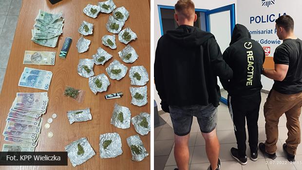 Policjanci z Gdowa, w ciągu jednego dnia zatrzymali dwie osoby z narkotykami