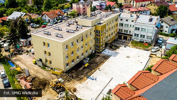 Trwa rozbudowa orodka zdrowia w Wieliczce