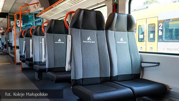 Nowe fotele w pocigach Kolei Maopolskich