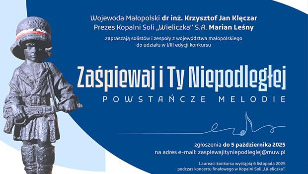 Konkurs wokalny dla uczniw „Zapiewaj i Ty Niepodlegej!”