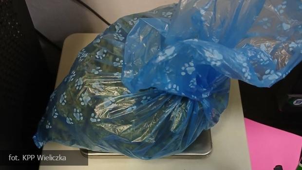 100 g marihuany, kradziee sklepowe i poszukiwany wieliczanin