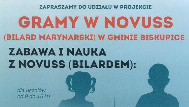 Biskupice zapraszaj bezpatne zajcia i turniej Novuss