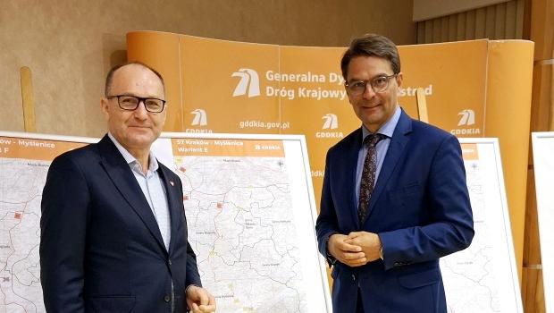 S7 Krakw-Mylenice. Jest duo lepiej, ale jest te wariant z tunelem i wzem w Podstolicach