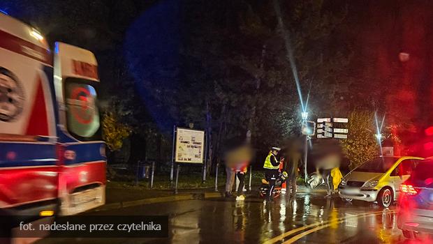 Potrcenie pieszego na pasach w centrum Wieliczki