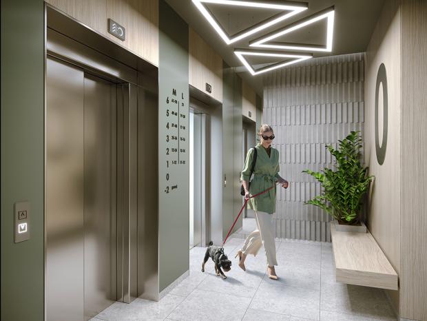 Osiedle przy Wielickiej - Widok na hall windowy w budynku A.jpg