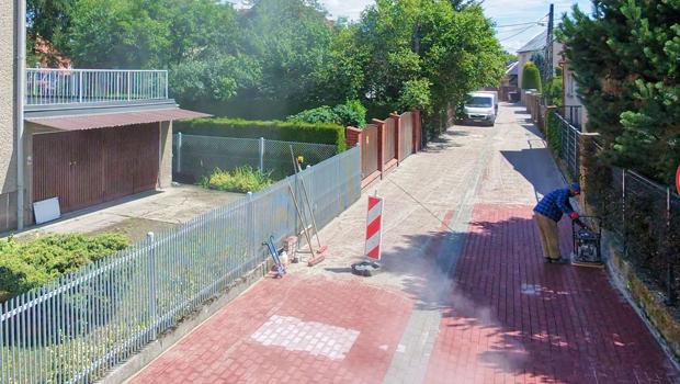 Remonty ulic w Niepo�omicach: Grzybowa w przebudowie, W�ska po remoncie