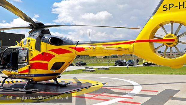 Dziecko zas�ab�o w Pawlikowicach. Ch�opca zabra� �mig�owiec LPR