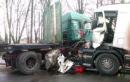 Wypadek w Marszowicach - zderzenie dwóch ciężarówek