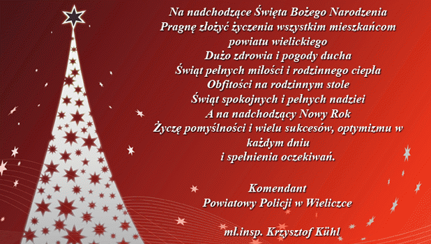 yczenia witeczne od Policji