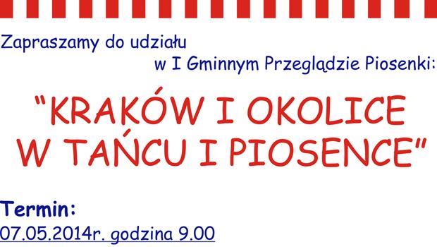 I Gminny Przegld Piosenki - Krakw i Okolice w Tacu i Piosence