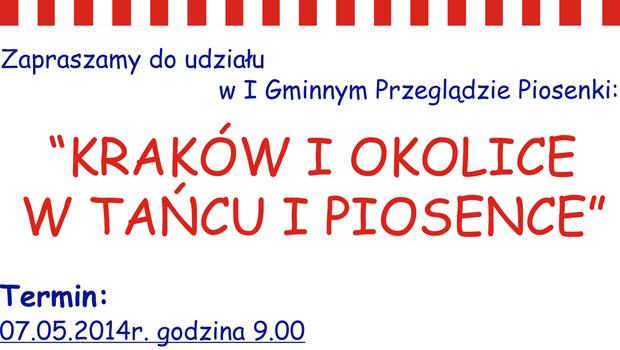 I Gminny Przegląd Piosenki - Kraków i Okolice w Tańcu i Piosence