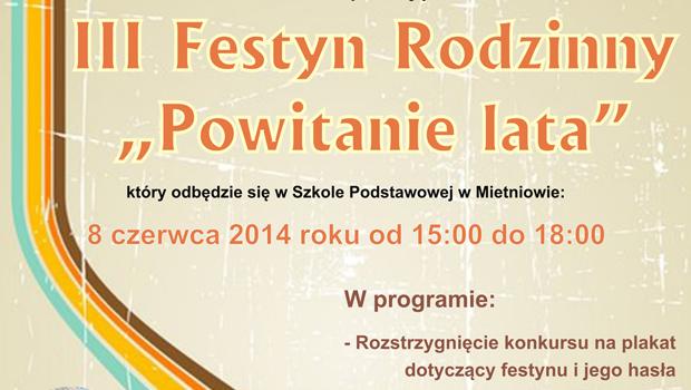 III Festyn Rodzinny - Powitanie lata