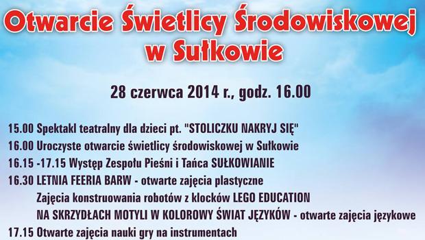 Otwarcie wietlicy rodowiskowej w Sukowie