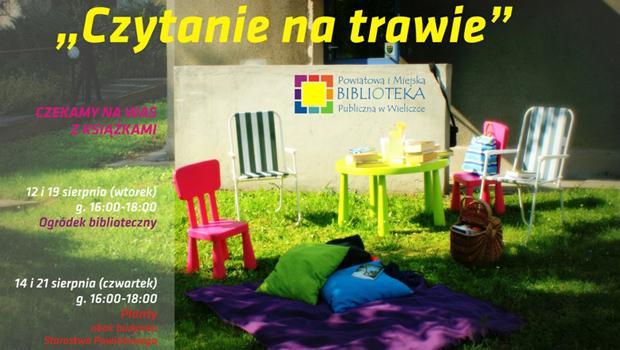 „Czytanie na trawie” - trwaj wakacyjne spotkania z ksik