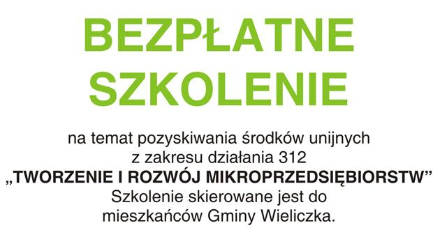 Bezpatne szkolenie nt. pozyskiwania rodkw unijnych - Tworzenie i rozwj mikroprzedsibiorstw
