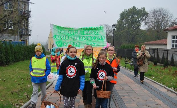 Odblaskowa Szkoa oraz No Promil – No Problem z uczniami SP 2 w Wieliczce