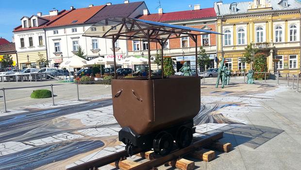 Wagon z kopalni - nowy „smaczek” na wielickim rynku