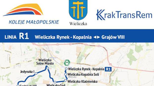 Trasa autobusu R1 wyduona do Grajowa